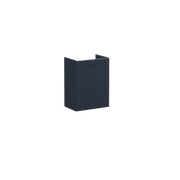 Root Classic Washbasin Unit, with doors, compact, with right tap hole, Matt Dark Blue, without washbasin, Left
