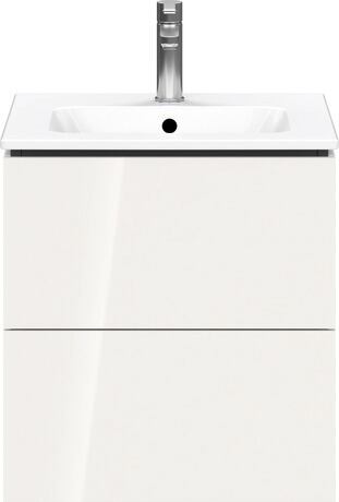 L-Cube Vanity unit wall-mounted 2 drawer compact