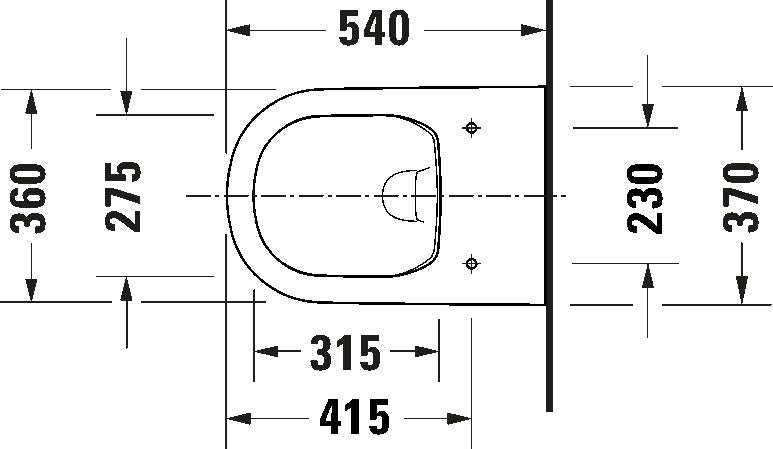 D-Code Wall-mounted toilet White High Gloss Packed