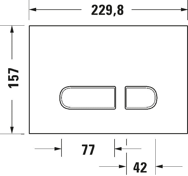 DuraSystem Mechanical actuator plate for WC A1