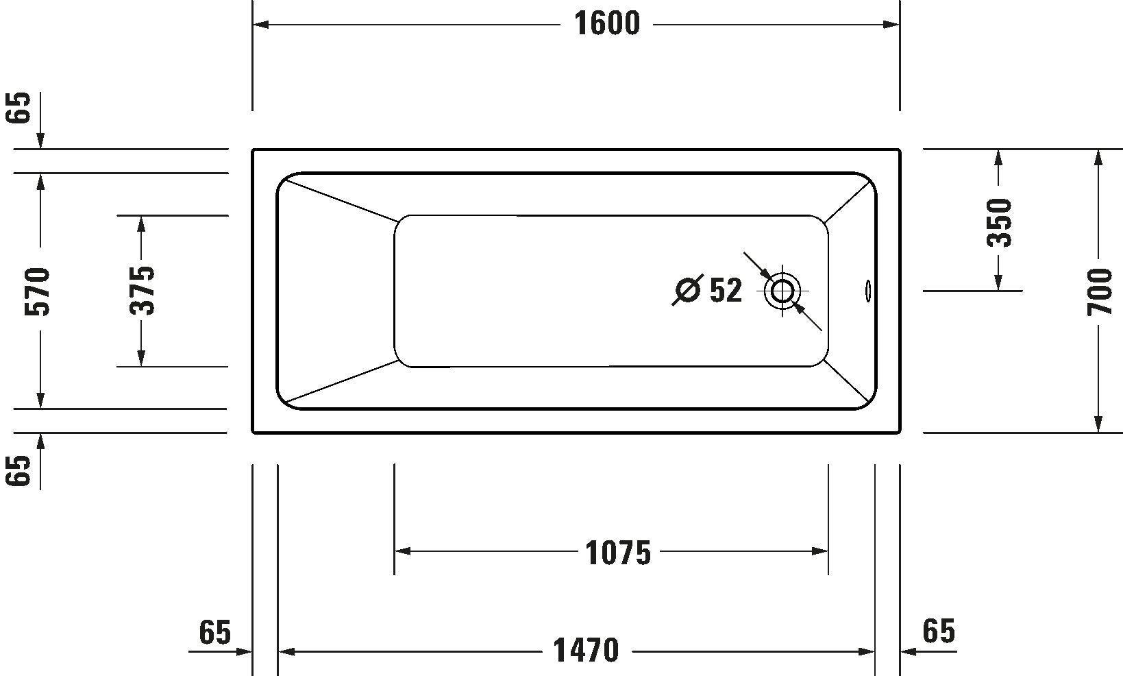 Duravit No.1 Bathtub White