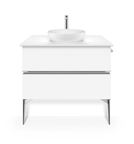 Sivida Washbowl Interior colour White Satin Matt, Exterior colour Pale Green Matt 400 mm