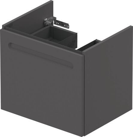 Duravit No.1 Vanity unit wall-mounted 1-drawer (internal drawer and siphon cut out)