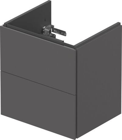 L-Cube Vanity unit wall-mounted 2 drawer compact