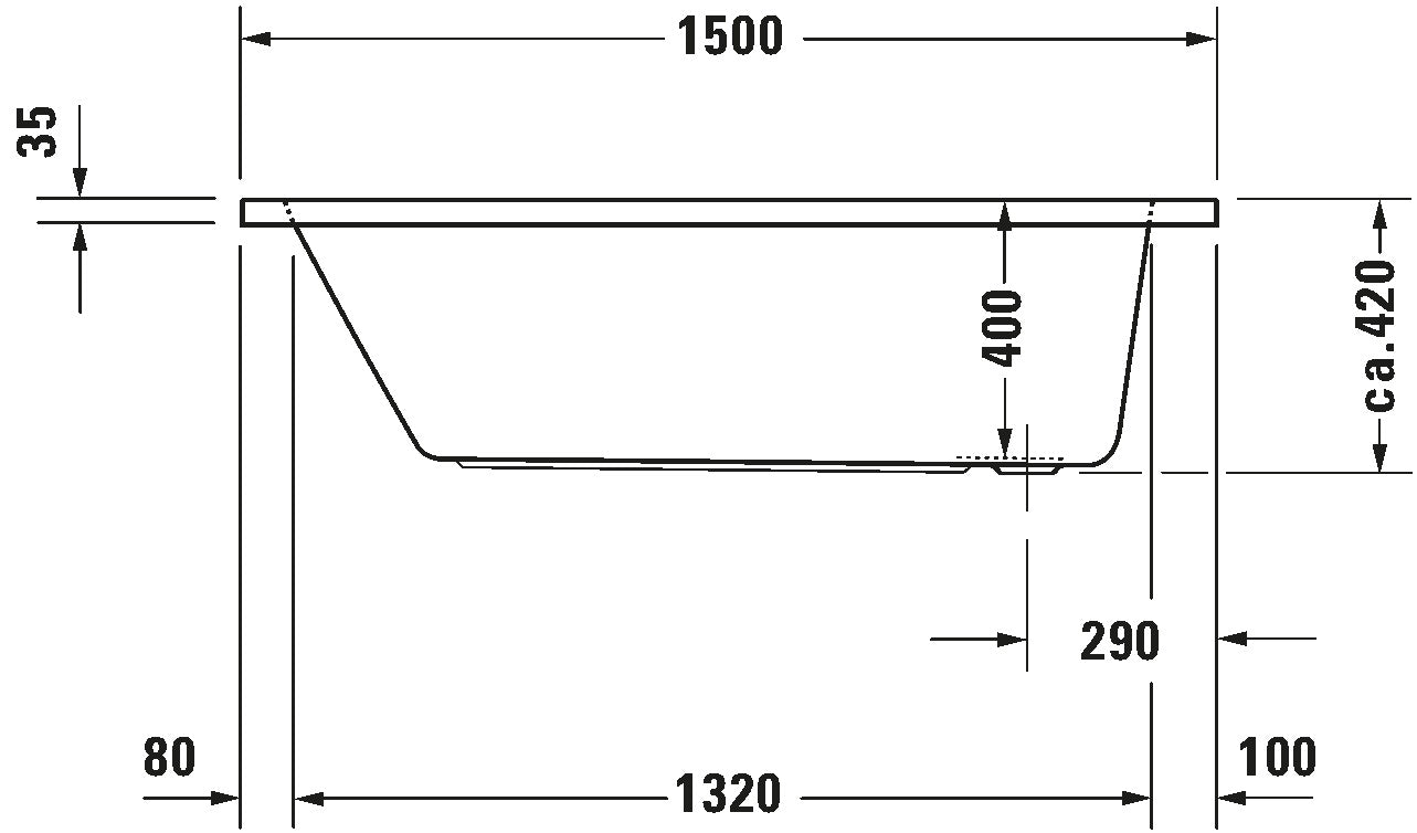 D-Code Bathtub White