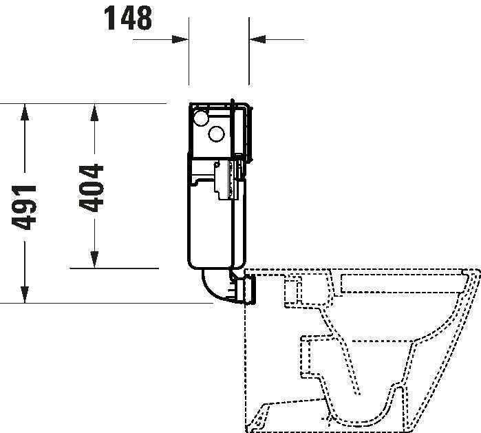 DuraSystem Installation element wet installation for WC