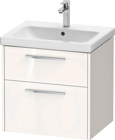 D-Code Vanity unit wall-mounted 600m 2 Drawer