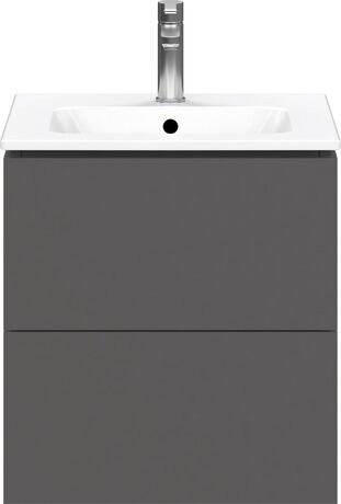 L-Cube Vanity unit wall-mounted 2 drawer compact