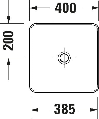 Sivida Washbowl White Satin Matt 400 mm