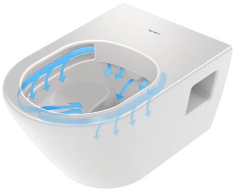 D-Neo Wall-mounted toilet White High Gloss 540 mm