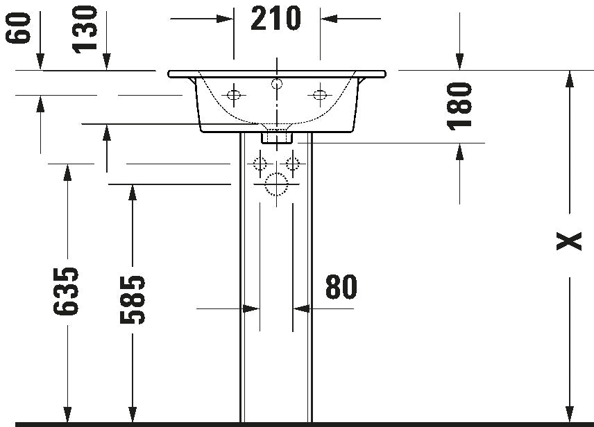 ME by Starck Washbasin White High Gloss
