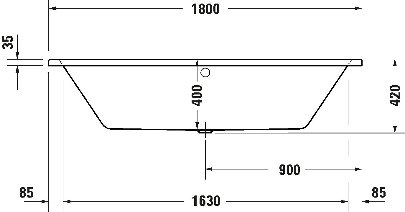 Duravit No.1 Bathtub White