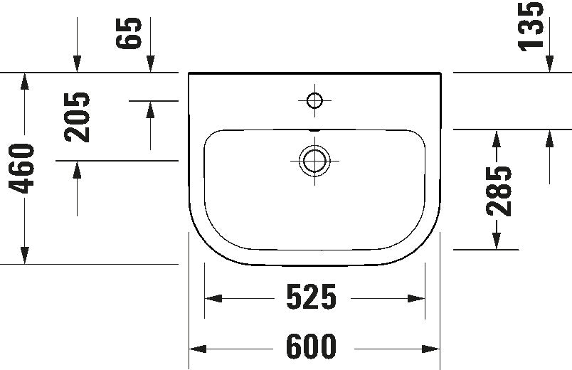 D-Code Washbasin White High Gloss