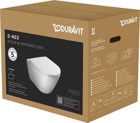 D-Neo Toilet set wall-mounted White High Gloss 540 mm
