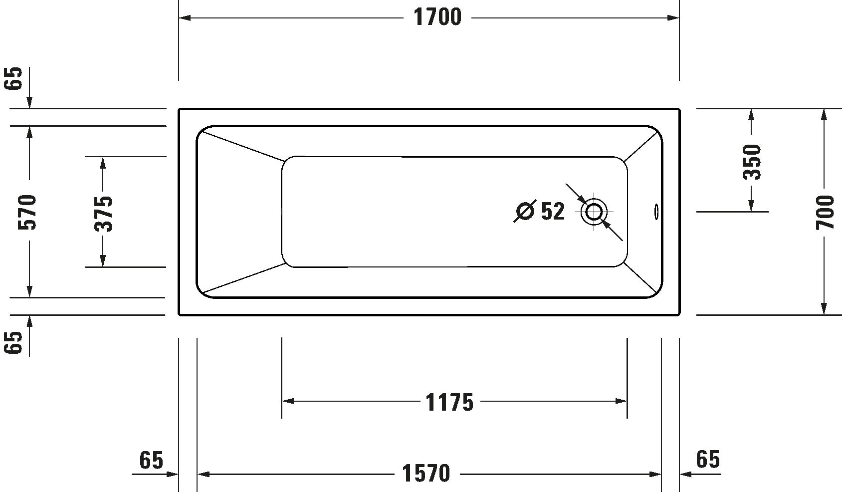 Duravit No.1 Bathtub White
