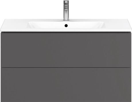L-Cube Vanity unit wall-mounted 2 drawer compact
