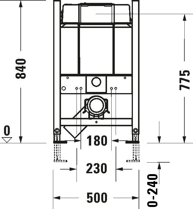 DuraSystem Installation element dry installation for WC Basic