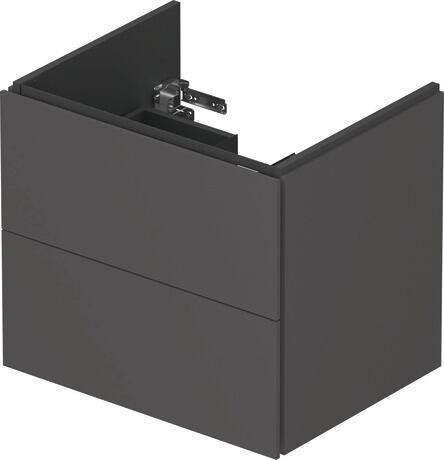 L-Cube Vanity unit wall-mounted 2 drawer compact