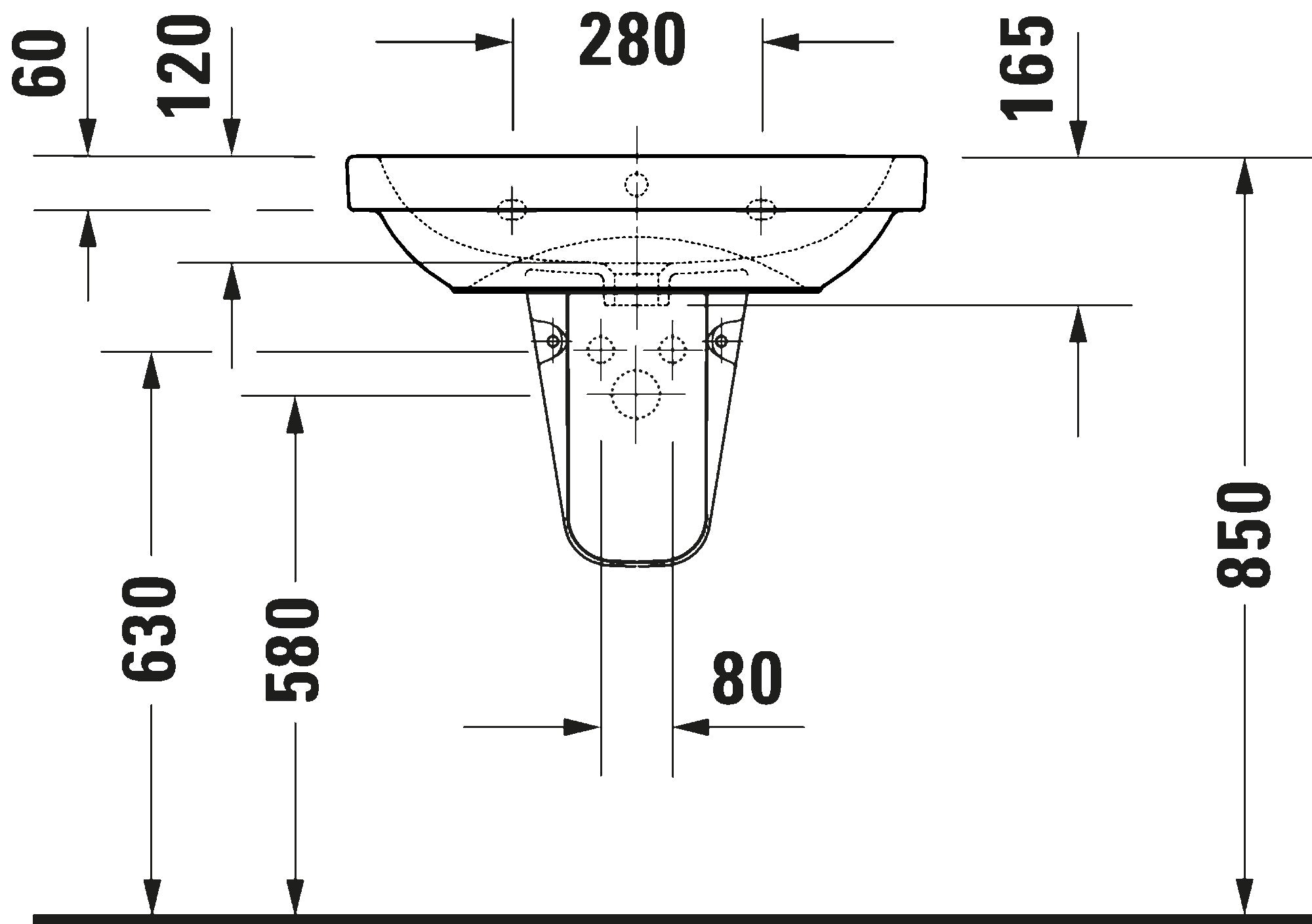 D-Code Washbasin White High Gloss