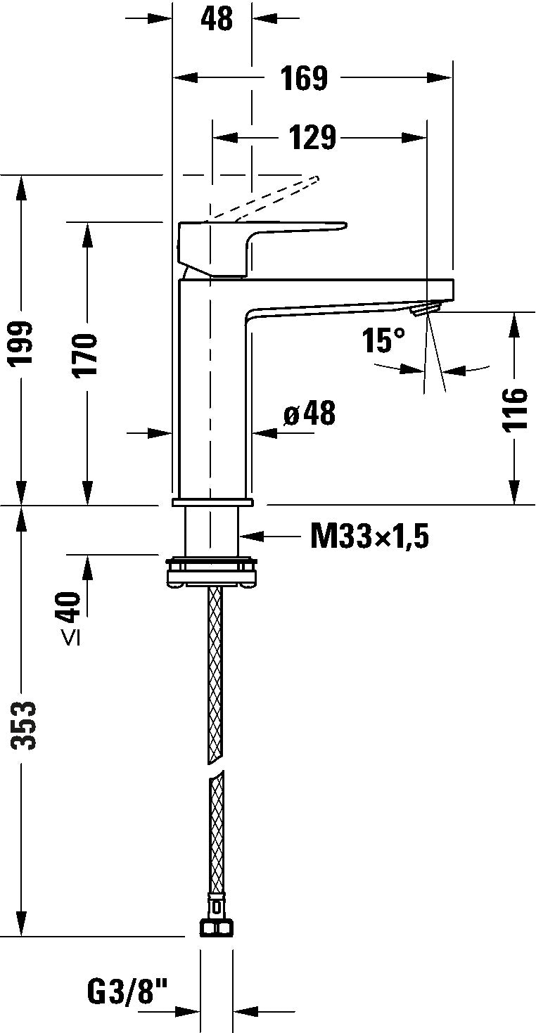 Manhattan Single lever basin mixer