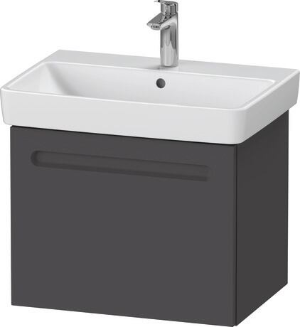 Duravit No.1 Vanity unit wall-mounted 1-drawer (internal drawer and siphon cut out)