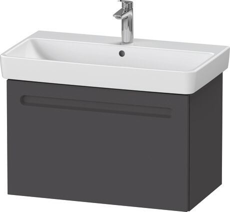Duravit No.1 Vanity unit wall-mounted 1-drawer (internal drawer and siphon cut out)