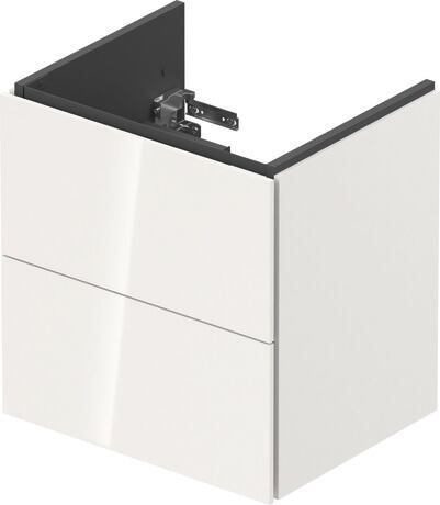L-Cube Vanity unit wall-mounted 2 drawer compact