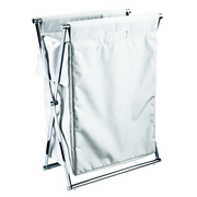 CROSS WBW Laundry basket - Chrome / White