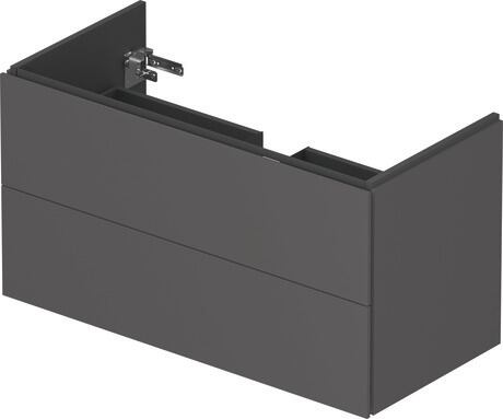 L-Cube Vanity unit wall-mounted 2 drawer compact