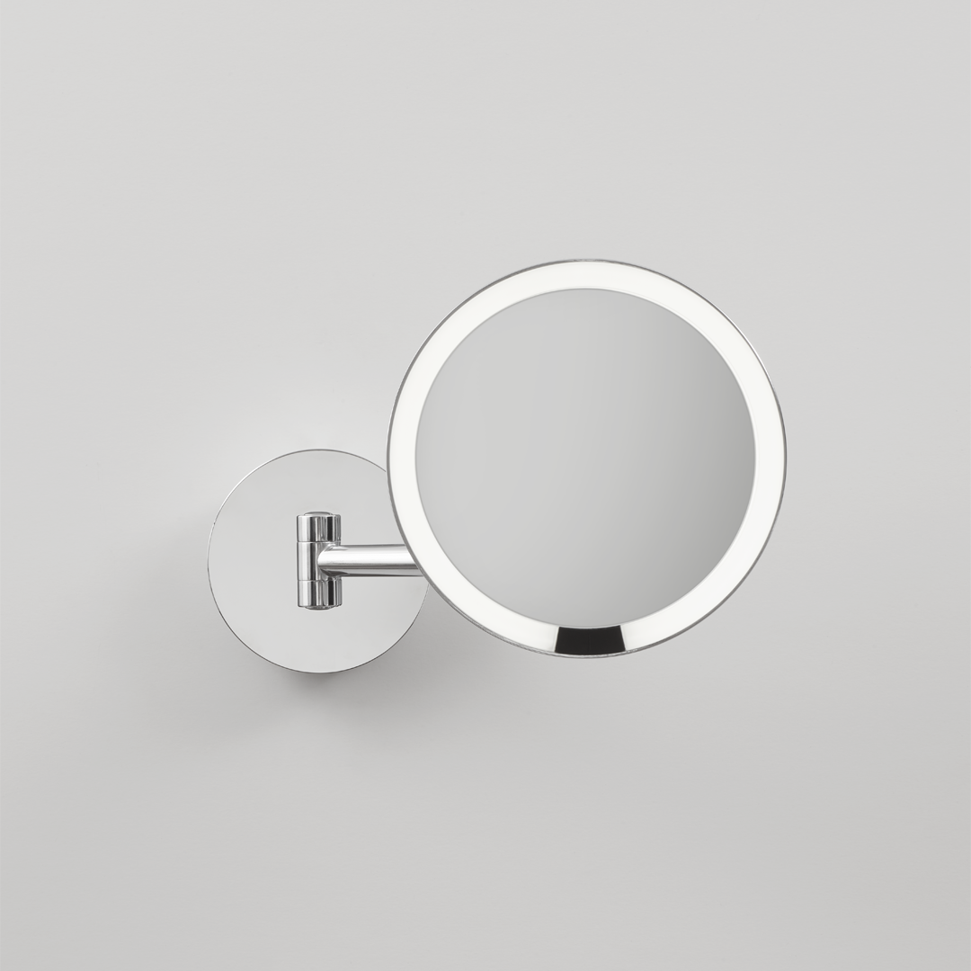 JUST LOOK WD LED Cosmetic mirror illuminated - Wall mounted - Chrome - 5x magnification - Direct Connection