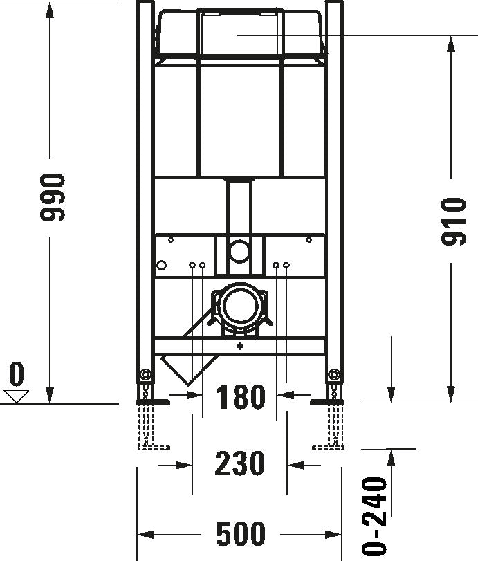 DuraSystem Installation element dry installation for WC Basic