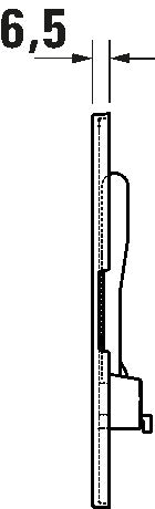 DuraSystem Mechanical actuator plate for WC Beta 100