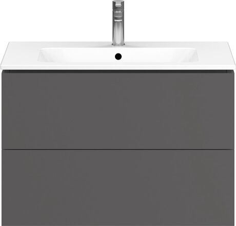 L-Cube Vanity unit wall-mounted 2 drawer compact