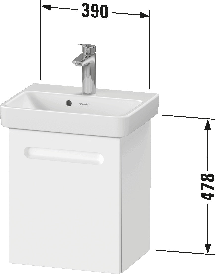 Duravit No.1 Vanity unit wall-mounted 1-drawer