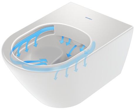 D-Neo Wall-mounted toilet White High Gloss 540 mm