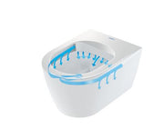 ME by Starck Wall-mounted toilet Compact White High Gloss