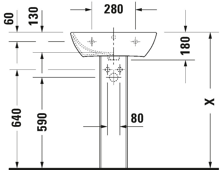 ME by Starck Washbasin White High Gloss