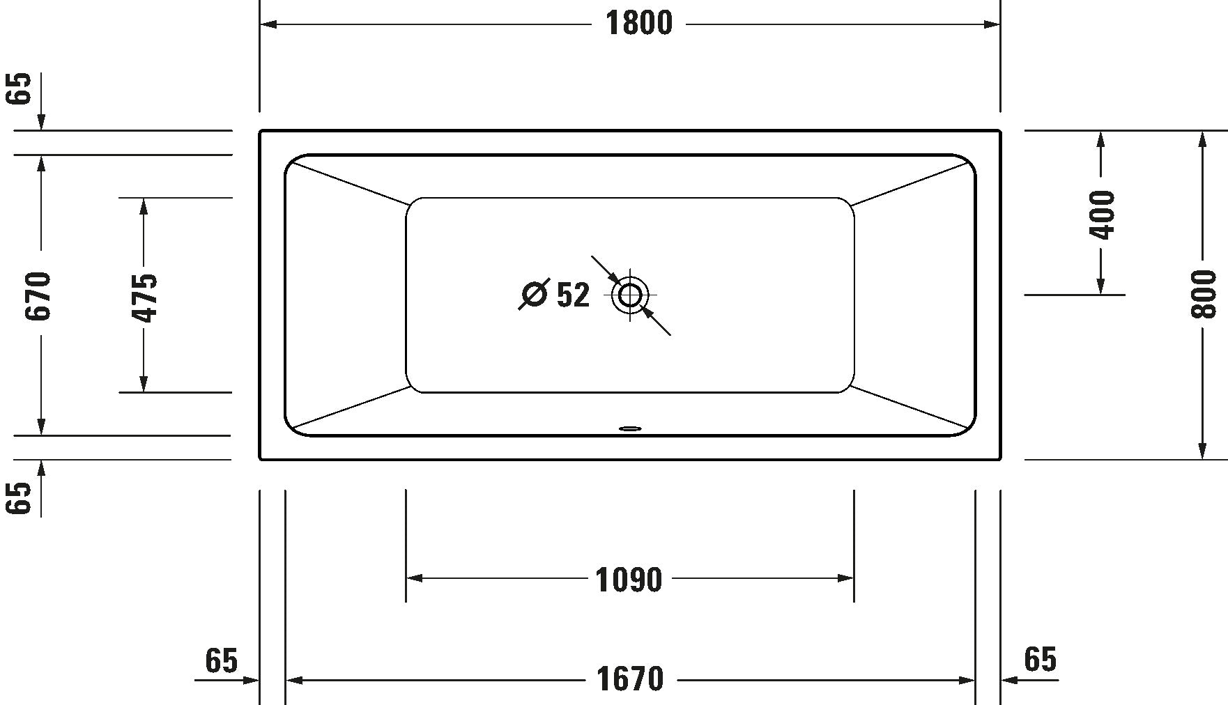 Duravit No.1 Bathtub White