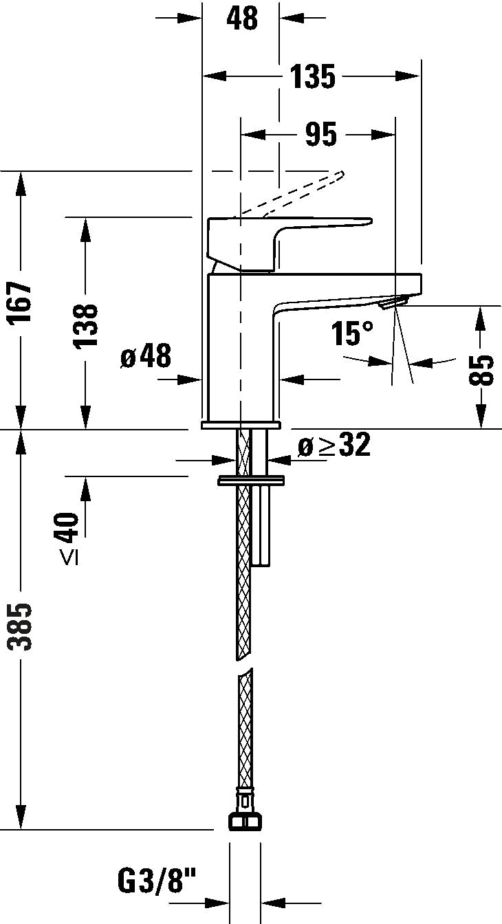 Manhattan Single lever basin mixer