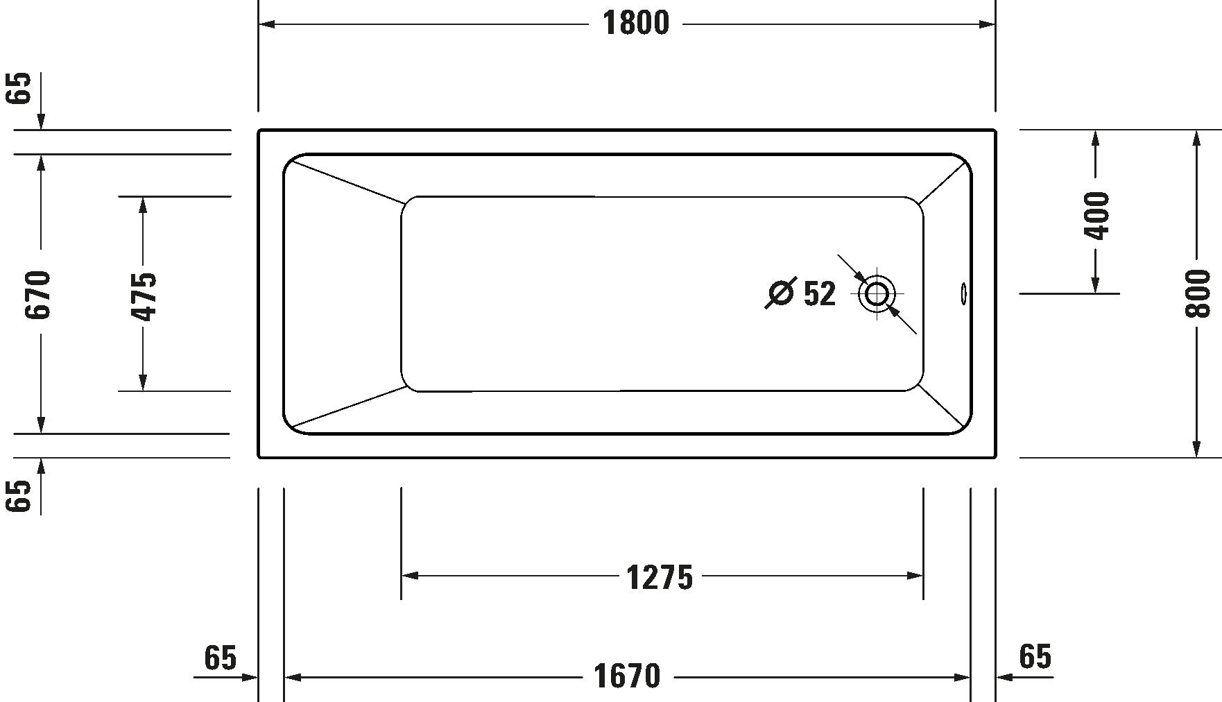 Duravit No.1 Bathtub White