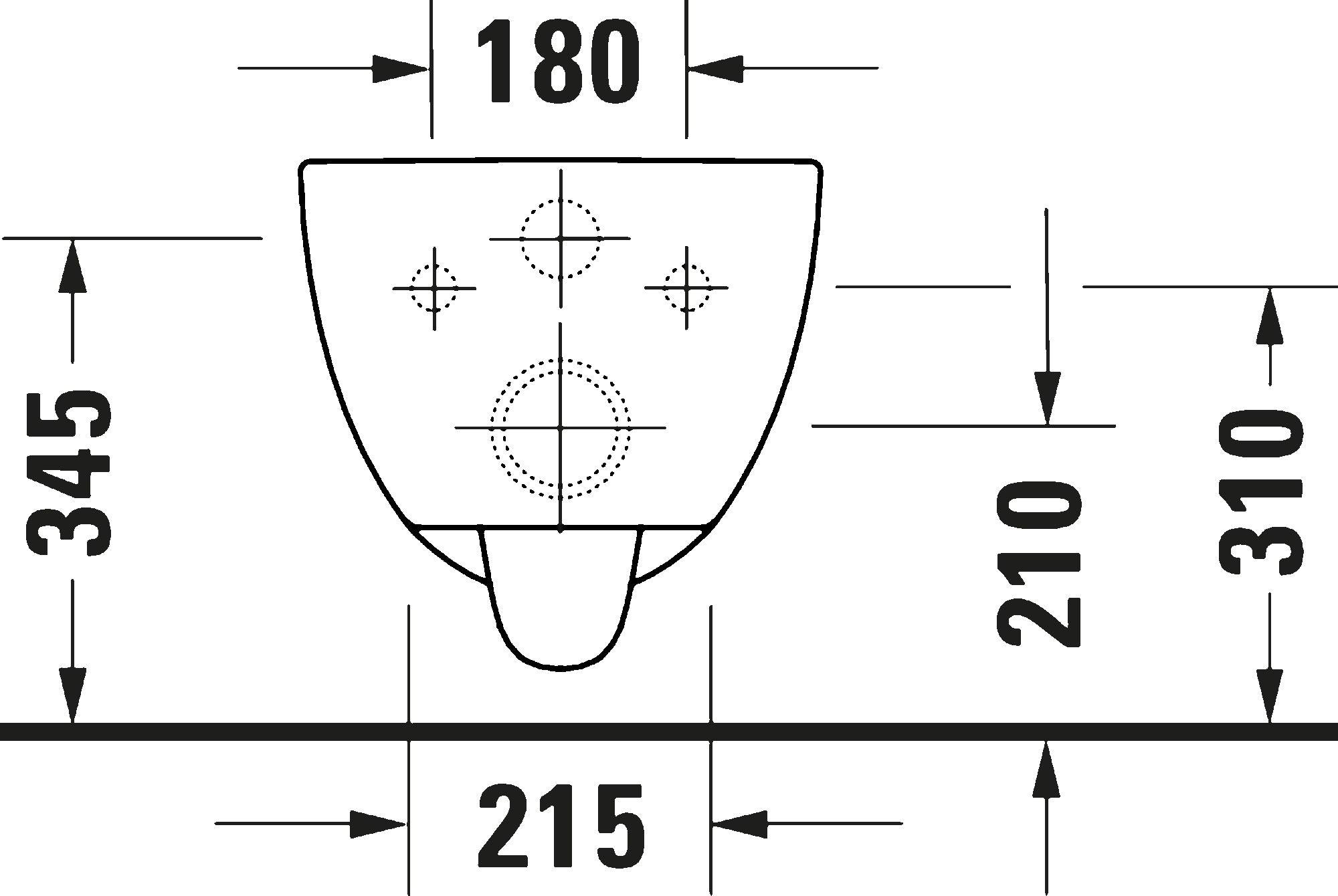 D-Code Wall-mounted toilet Compact White High Gloss