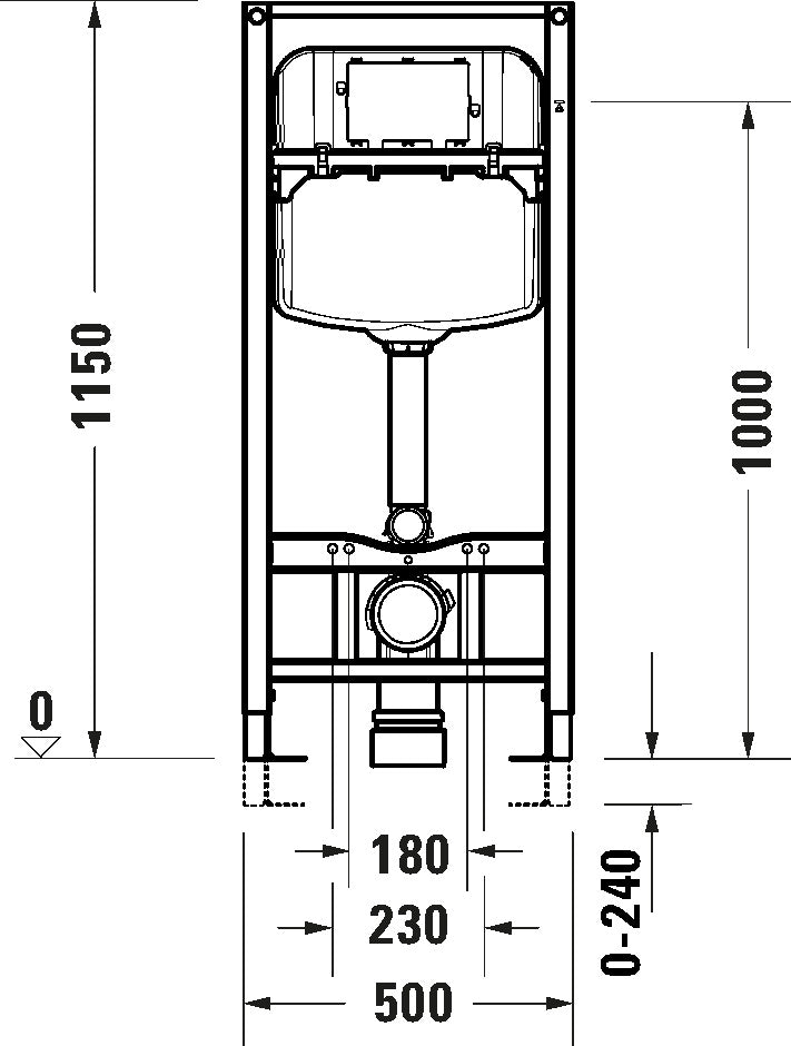 DuraSystem Installation element dry installation for WC Basic