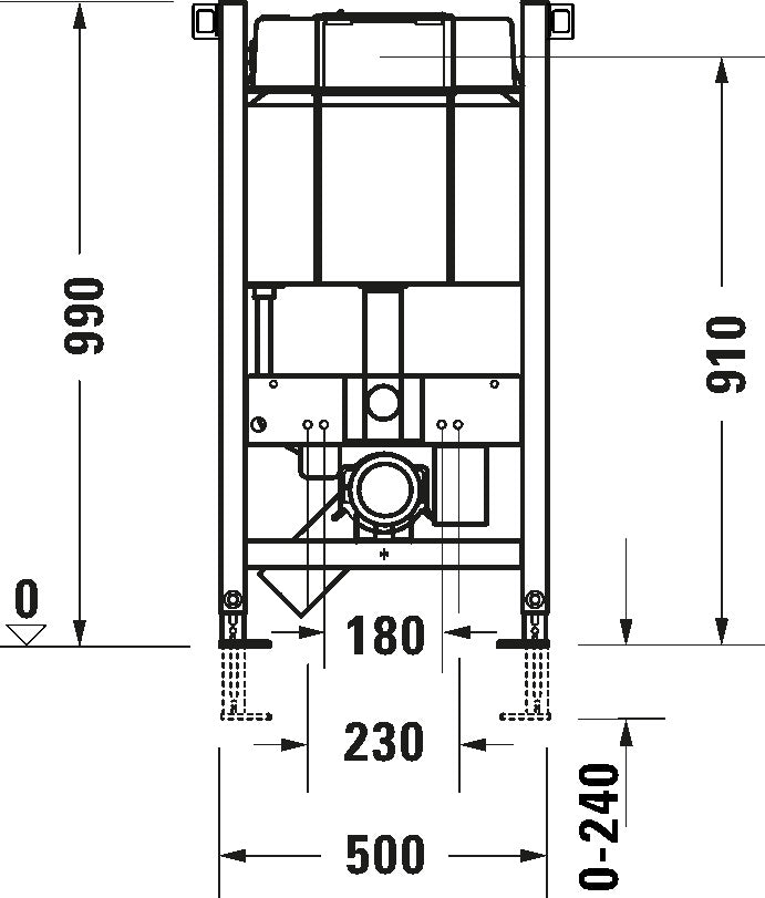DuraSystem Installation element dry installation for WC Standard