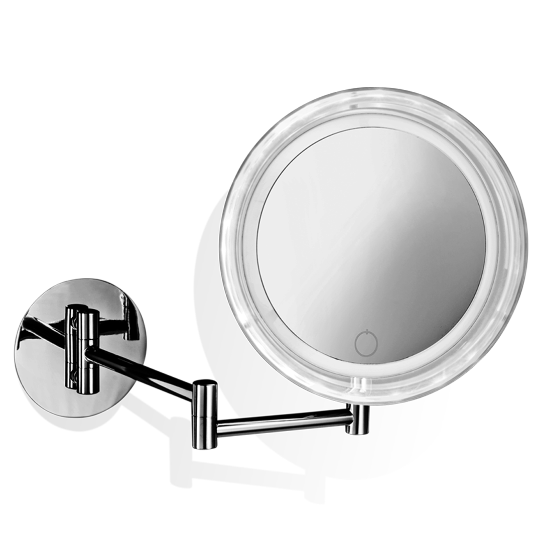 BS 16 TOUCH LED Cosmetic mirror illuminated - Wall mounted - Chrome - 5x magnification