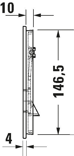 DuraSystem Mechanical actuator plate for WC A1