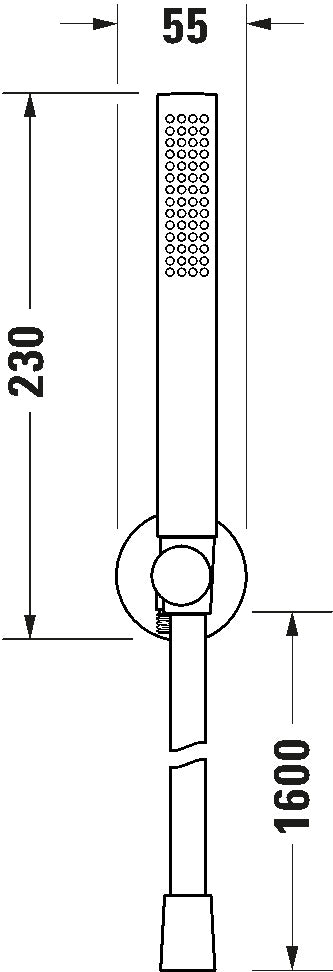 Showers & Accessoires wall outlet set 1jet