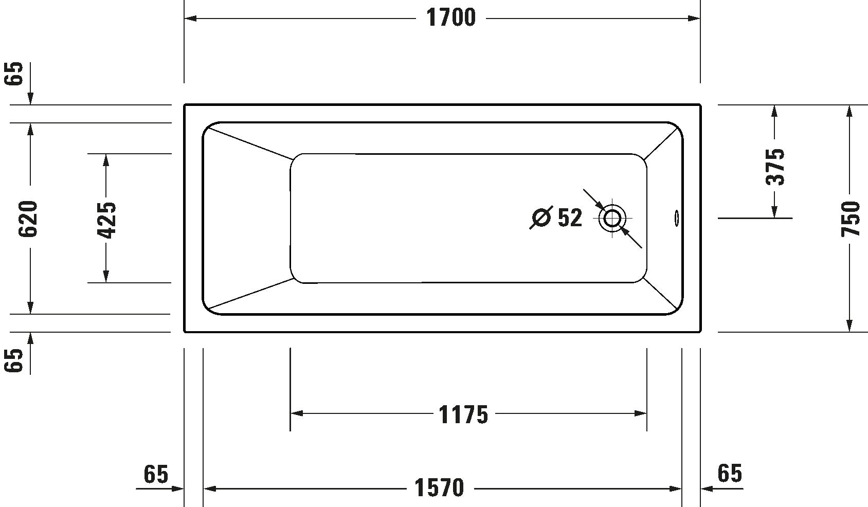 Duravit No.1 Bathtub White