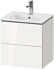 L-Cube Vanity unit wall-mounted 2 drawer compact