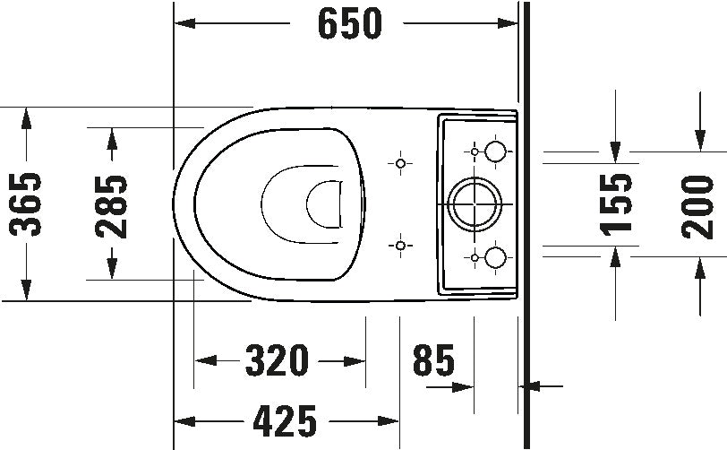 Duravit No.1 Toilet close-coupled White High Gloss