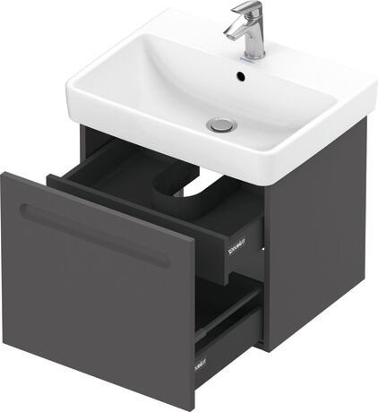 Duravit No.1 Vanity unit wall-mounted 1-drawer (internal drawer and siphon cut out)